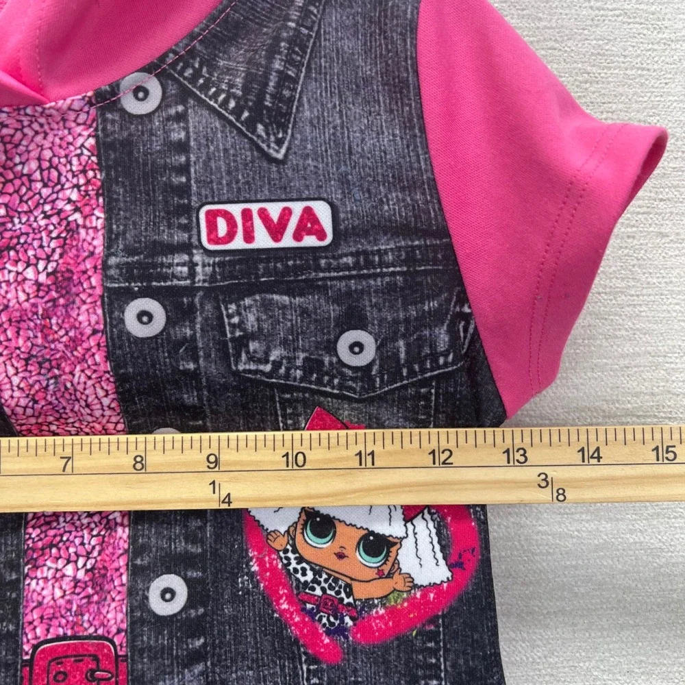LOL Surprise DIVA Girls Short Sleeve Hooded Cosplay Dress‎ Med 7/8 L.O.L.